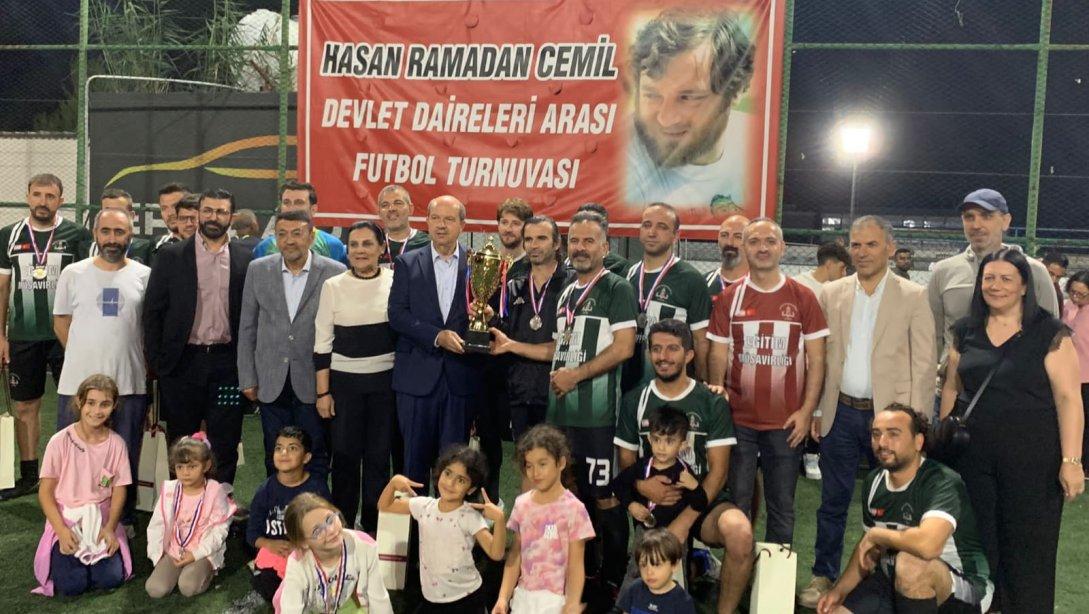 Hasan Ramadan Cemil Devlet Daireleri Arası Futbol Turnuvasına Eğitim Müşavirliği Spor Kulübü İkinci Olmuştur
