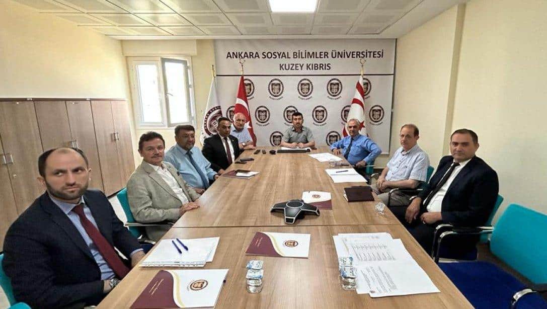 Ankara Sosyal Bilimler Üniversitesi Kuzey Kıbrıs Kampüsü  Yerleşkesinde Yapılan ASBÜ Mütevelli Heyeti Toplantısı
